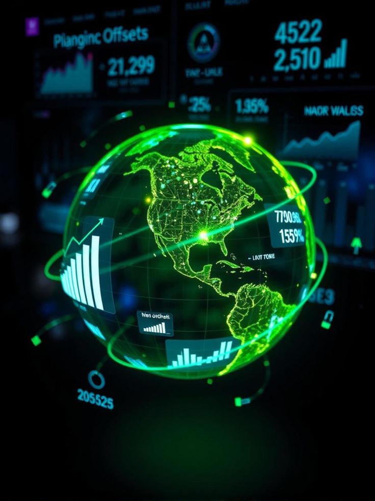 Global digital investment network across the world