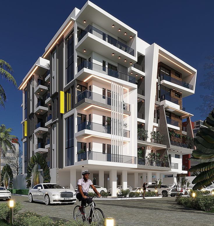 Architectural render of a modern multi-storey ElCastle development