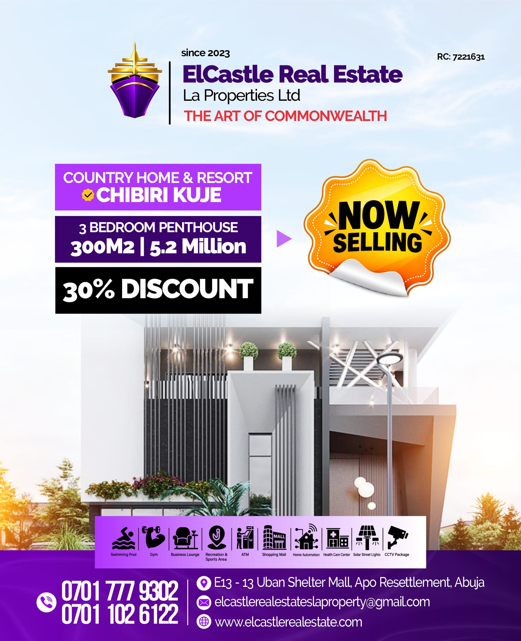 10 units of 2 and 3 bedroom block of flats, Chibiri Kuje